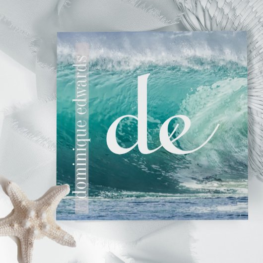 QR-Wellness-Center an der Küste Quadratische Visitenkarte