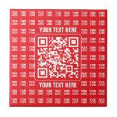 QR-Werbecode (editierbar) mit Logo-Muster Fliese (Vorderseite)