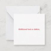 QR-Werbecode (editierbar) mit Logo-Muster Mitteilungskarte (Rückseite)