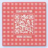 QR-Werbecode (editierbar) mit Logo-Muster Steinuntersetzer