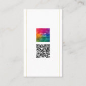 QR-Werbecode Firmenlogo hochladen Visitenkarte (Rückseite)