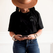 QR-Werbefirma-Mitarbeiter Notar für das Schwarze L T-Shirt