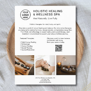 QR White Business mit dem Logo des Holistic Health Flyer