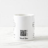 QR White Christmas Chake Snowflake Kaffeetasse (Mittel)