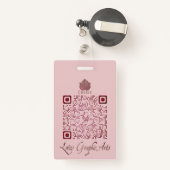 QRcodde für Mehrzweck-Anwendungen Ausweis (Rückseite mit Rechteck)