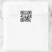 QrCode-Aufkleber Quadratischer Aufkleber (Tasche)