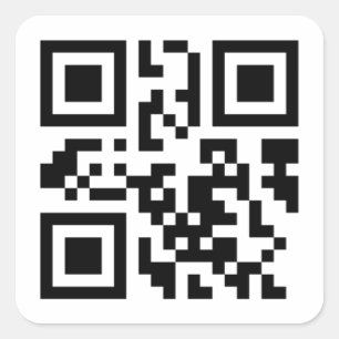 QrCode-Aufkleber Quadratischer Aufkleber