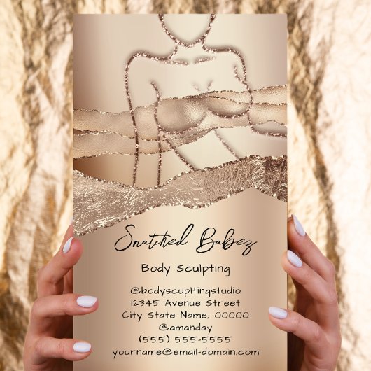 QRCode-Frau für die individuelle Körpermodellierun Visitenkarte