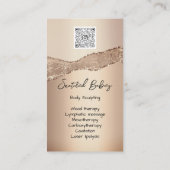 QRCode-Frau für die individuelle Körpermodellierun Visitenkarte (Rückseite)