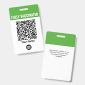 QrCode-Impfung mit benutzerdefinierten Namen für M Ausweis (Vorder- & Rückseite)