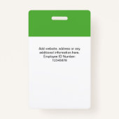 QrCode-Impfung mit benutzerdefinierten Namen für M Ausweis (Rückseite)