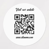 QRcode-Kabelaufkleber Etiketten (Design 1)