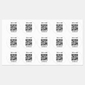 QRcode-Kabelaufkleber Etiketten (Blatt)