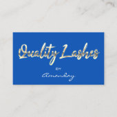 QRCode-Logo Blue Gold Visitenkarte (Vorderseite)