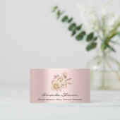 QRCODE-Logo für Event-Hochzeitsplaner mit floraler Visitenkarte (Stehend Vorderseite)