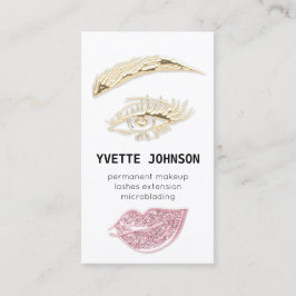 QRCode Pink, bleibendes Makeup-Logo Visitenkarte