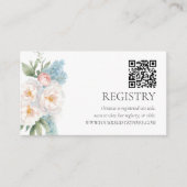QRCODE-REGISTRIERUNG für weich blaue und rosa BLUM Begleitkarte (Vorderseite)