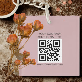 QRcode schwarzer Firmenname, benutzerdefinierter T Schlüsselanhänger