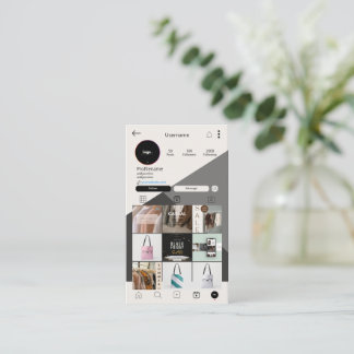QRCode-Vorlage für benutzerdefinierte Instagram-Vi Visitenkarte