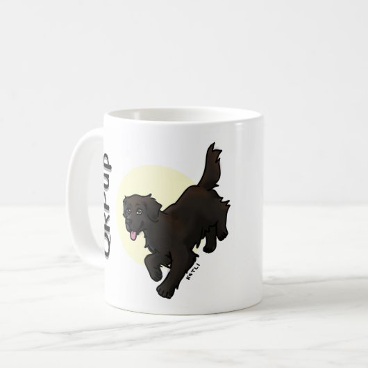 QRPup Cup - Chocolate Kaffeetasse (Vorderseite Links)