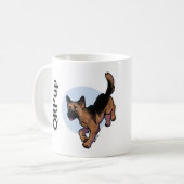 QRPup Cup - Deutscher Schäferhund Kaffeetasse (Vorderseite Links)