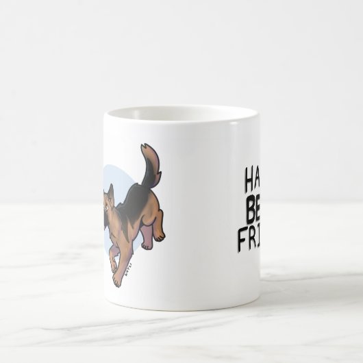 QRPup Cup - German Shepherd Kaffeetasse (Mittel)