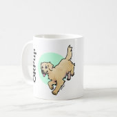 QRPup Cup - Goldene Kaffeetasse (Vorderseite Links)