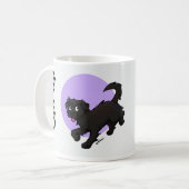 QRPup Cup - Schwarzer Terrier Kaffeetasse (Vorderseite Links)