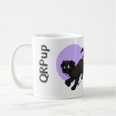 QRPup Cup - Schwarzer Terrier Kaffeetasse (Links)