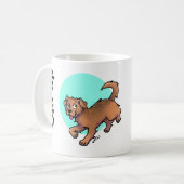 QRPup Cup - Terrier Kaffeetasse (Vorderseite Links)