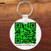 QrRage.com - Ihr eigener QR-Code Schlüsselanhänger (Vorderseite)