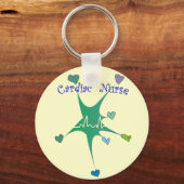QRS-Muster für Herz-Nurse Spiked Hearts Schlüsselanhänger (Vorderseite)