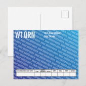 QSL-Karte Fügen Sie Ihr eigenes Foto hinzu Postkarte (Vorne/Hinten)