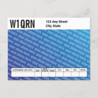 QSL-Karte Fügen Sie Ihr eigenes Foto hinzu