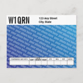 QSL-Karte Fügen Sie Ihr eigenes Foto hinzu Postkarte (Vorderseite)