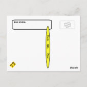 QSL-Karte für Funksender hoher Höhe Postkarte (Rückseite)