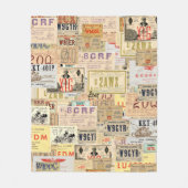 QSL Karten-Decke Fleecedecke (Vorderseite)