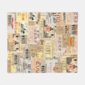 QSL Karten-Decke Fleecedecke (Vorderseite (Horizontal))