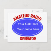 QSL POSTKARTE (Vorne/Hinten)