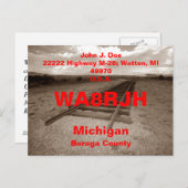 QSL Postkarten HAM Radio Ops RR Bahnspuren Ende (Vorne/Hinten)