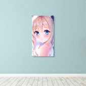 QT Blaue Augen 3 Leinwanddruck (Insitu (Holzboden))