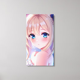 QT Blue Eyes 3 Leinwanddruck