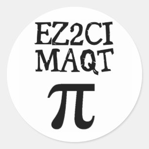 QT Pi Süsse Pie Runder Aufkleber