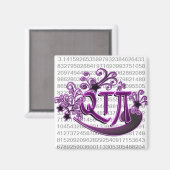 QTPi Phonetische Süsse Pie Hübsch Girl Magnet (Vorderseite/Rückseite)