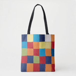 Qu 1 Farbdiagramm, Gemälde von Paul Klee Tasche