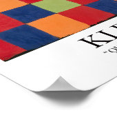 "Qu 1"-Farbdiagramm von Paul Klee Poster (Ecke)