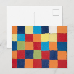"Qu 1" Farbkarte Paul Klee Postkarte