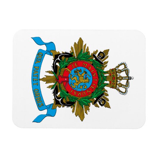 Qua Patet Orbis - Korps Mariniers Embleem Magnet (Horizontal)