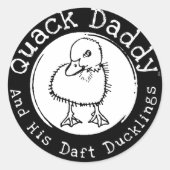 Quack Daddy "Daft Duckling" Stickers (Vorderseite)