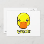 Quack! Duck Postkarte (Vorne/Hinten)